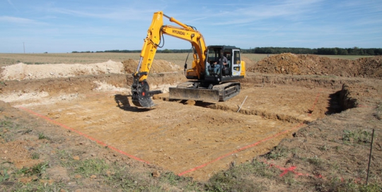 Maison en cours de construction