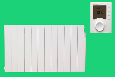Panneau rayonnant &eacute;lectrique fix&eacute; au mur